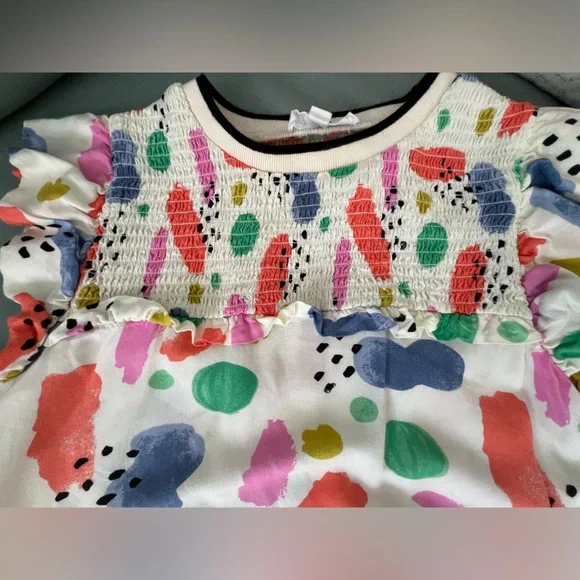 THML Artistic Pink and White Sleeveless Blouse - Picture 5 of 10